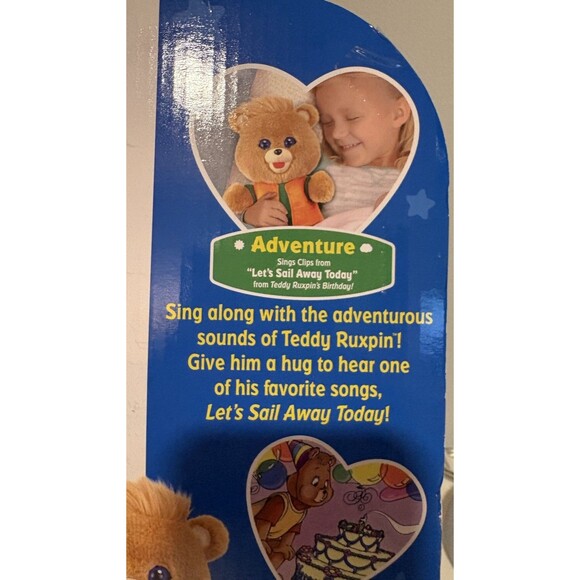 2018 Teddy Ruxpin Adventure Hug'N Sing Plush Toy Bear Sings Lets Sail Away Today - Picture 5 of 9